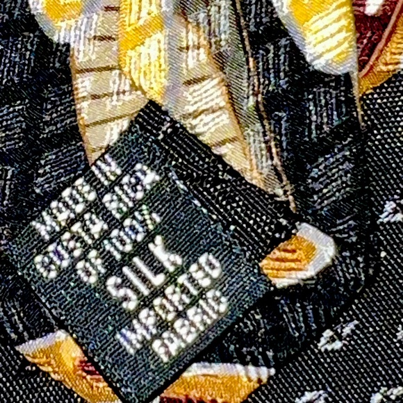 NWT BILL BLASS BLACK LABEL SILK TIE - Picture 5 of 5